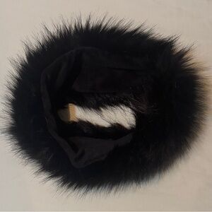 Elegant Black Fur Headband